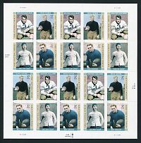 Early Football Heroes Mint Sheet of 20 United States, 2004